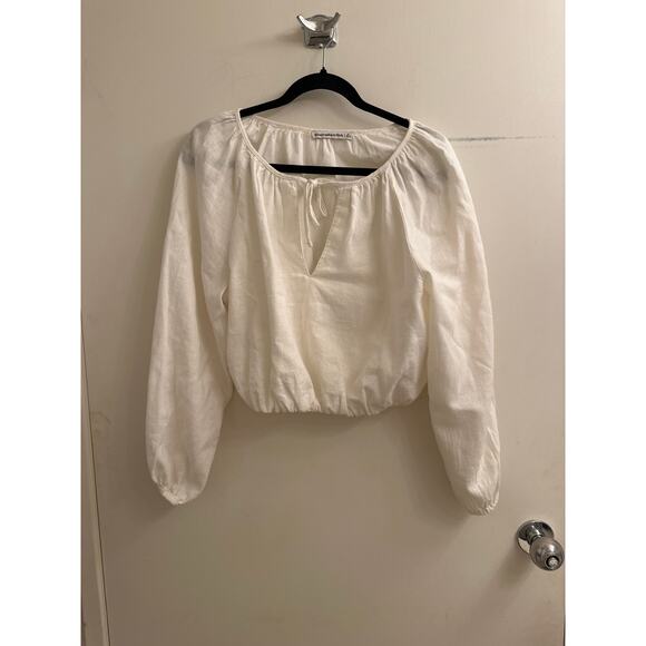 Abercrombie & Fitch White Blouse - Picture 1 of 4